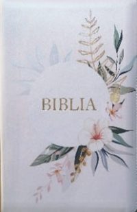 Biblia 076 ZTI alb-auriu-floral