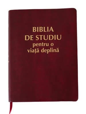 Biblia de studiu pentru o viață deplină ZTI vișiniu